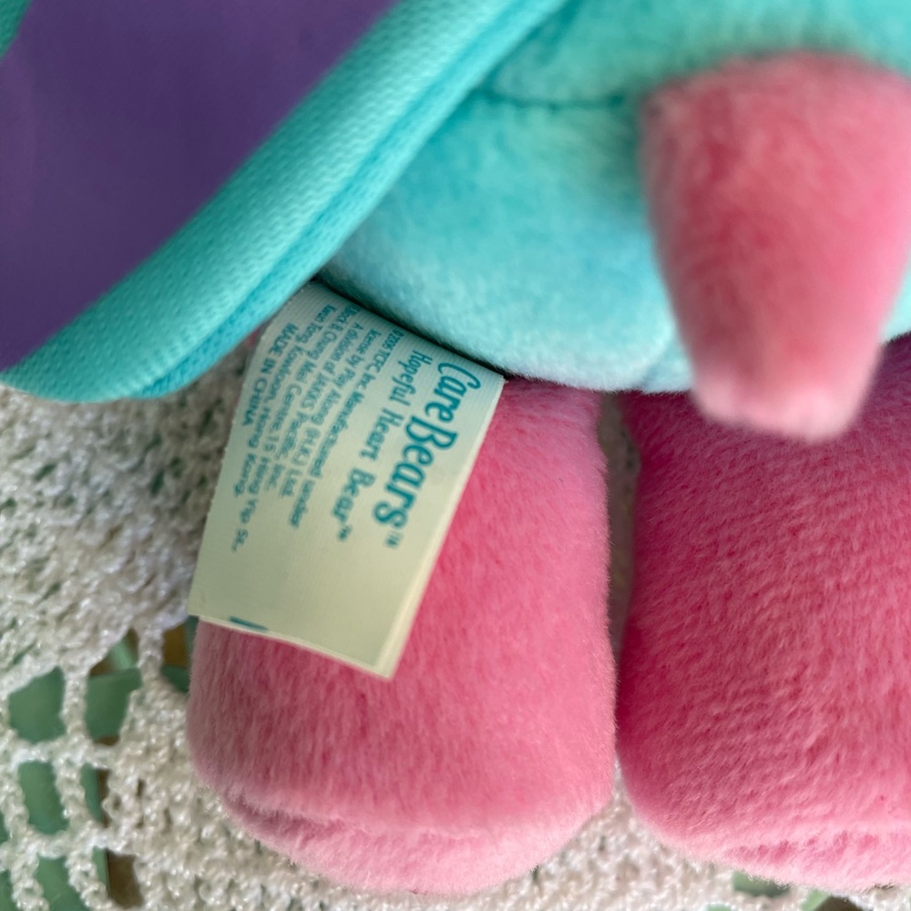 Care bear plush stuffed animal Hopeful Heart bear. 10” - Picture 6 of 8